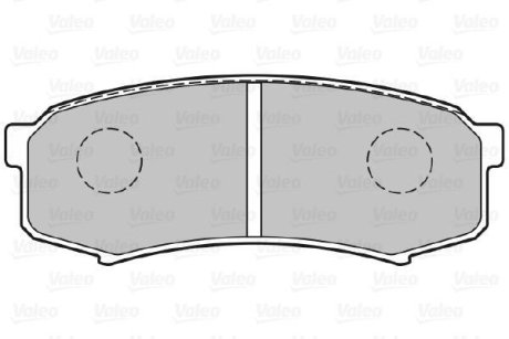 Колодки тормозные дисковые задние VALEO 301777