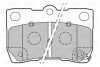 Гальмівні колодки дискові LEXUS GS/IS "2,2-4,3 "R "05-13 VALEO 301888 (фото 2)