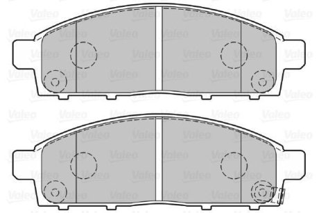 Гальмівні колодки дискові MITSUBISHI L200 "2,4-2,5 "F "05>> VALEO 301893