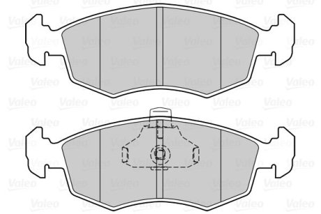 Гальмівні колодки дискові FIAT Doblo "1,2-1,9 "F "01>> VALEO 302023 (фото 1)