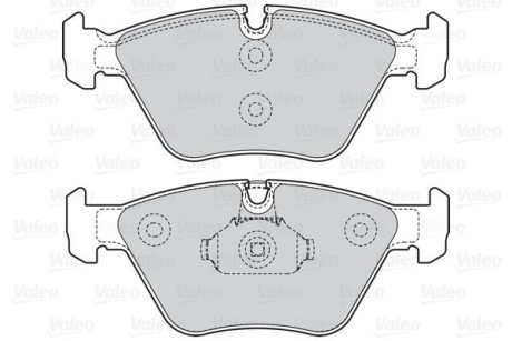 Гальмівні колодки дискові BMW/MG 3(E46)/X3(E83)/Z4(E85,86)/180/190/260 "2,0-4,6 "F "99-11 VALEO 302067 (фото 1)