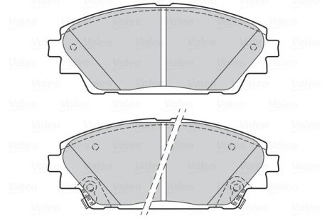 Гальмівні колодки дискові MAZDA CX-3/Mazda 3 "1,5-2,0 "F "08>> VALEO 302285