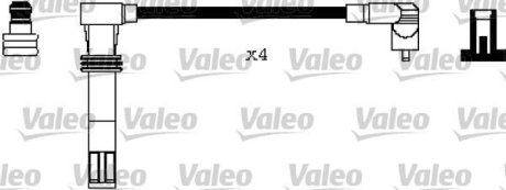 Комплект проводов зажигания VALEO 346240 (фото 1)
