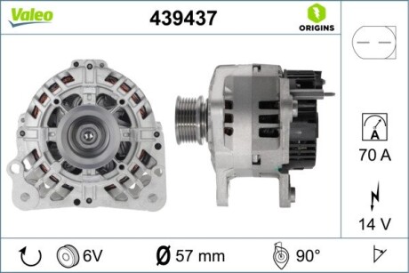 Генератор VALEO 439437