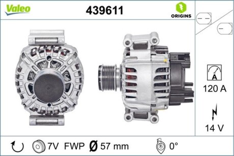 Генератор VALEO 439611