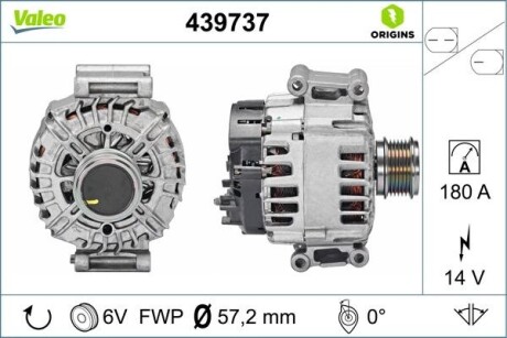 Генератор VALEO 439737 (фото 1)