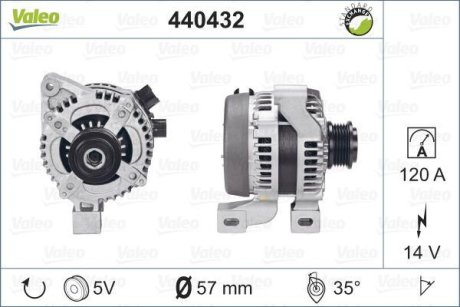 Генератор VALEO 440432 (фото 1)