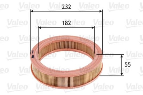 Воздушный фильтр VALEO 585632