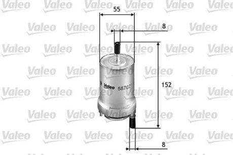 Фильтр топливный c регулятором давления VALEO 587021 (фото 1)