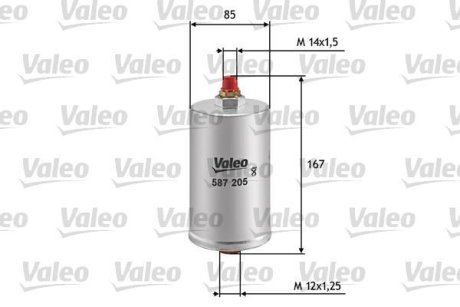 Топливный фильтр VALEO 587205 (фото 1)