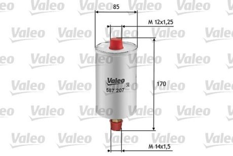 Топливный фильтр VALEO 587207 (фото 1)