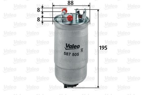 Топливный фильтр VALEO 587505 (фото 1)