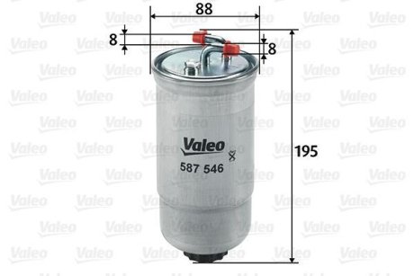 Топливный фильтр VALEO 587546 (фото 1)