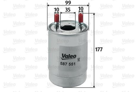 Топливный фильтр VALEO 587551 (фото 1)