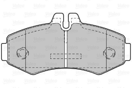 Колодки гальмівні дискові, комплект VALEO 598299 (фото 1)