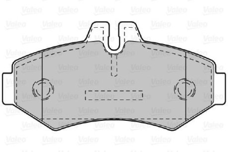 Колодки гальмівні дискові задні, комплект VALEO 598300 (фото 1)