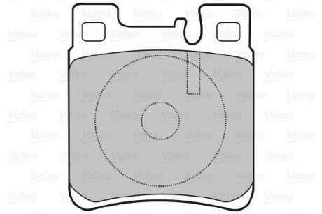 Колодки гальмівні дискові, комплект VALEO 598617 (фото 1)