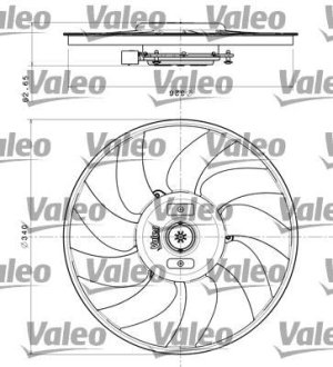 Вентилятор радіатора VALEO 696349 (фото 1)