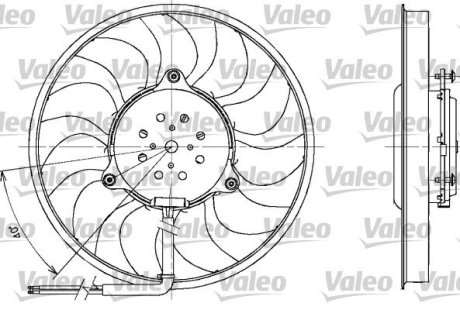 Вентилятор, охлаждение двигателя VALEO 698611