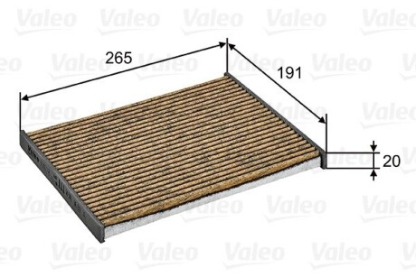 Фильтр, воздух во внутренном пространстве VALEO 701028