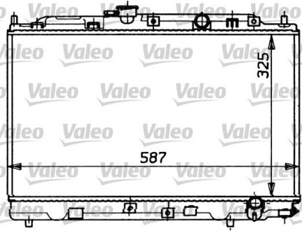 Радиатор, охлаждения дивгателя VALEO 730413