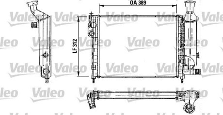 Радиатор, охлаждения дивгателя VALEO 730492