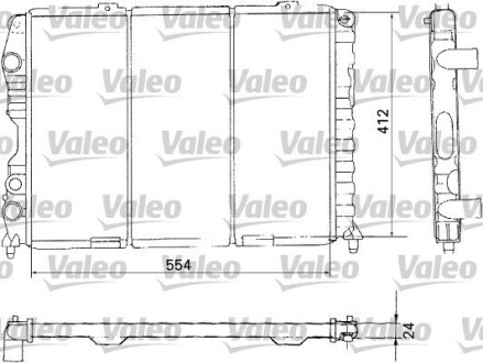 Радиатор, охлаждения дивгателя VALEO 731283 (фото 1)