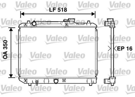 Радіатор VALEO 732750