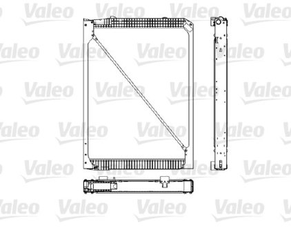 Радиатор, охлаждения дивгателя VALEO 733484