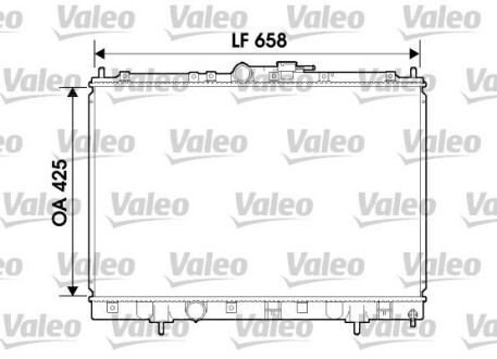 Радиатор, охлаждения дивгателя VALEO 734198