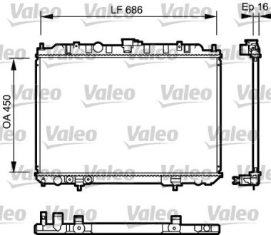 Радиатор, охлаждения дивгателя VALEO 735064 (фото 1)