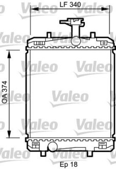 Радиатор, охлаждения дивгателя VALEO 735072 (фото 1)