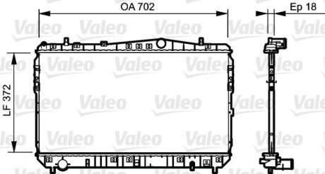 Радіатор охолоджування VALEO 735159