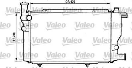 Радиатор, охлаждения дивгателя VALEO 810892