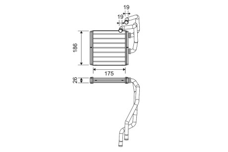 Радіатор пічки VALEO 811511