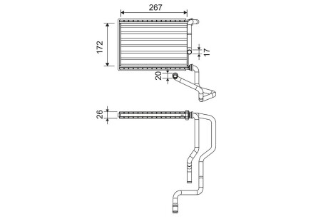 Радіатор пічки VALEO 811579