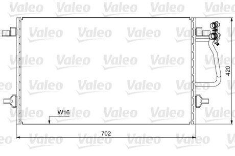 Радіатор кондиціонера VALEO 814030 (фото 1)