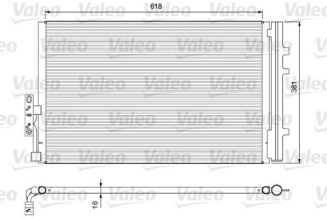 Конденсатор, кондиционер VALEO 814386