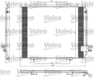 Конденсатор, кондиционер VALEO 817252 (фото 1)