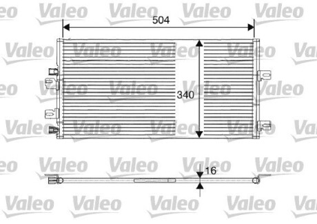 Конденсатор, кондиционер VALEO 817687