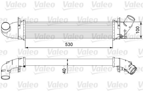 Радіатор наддуву VALEO 818544