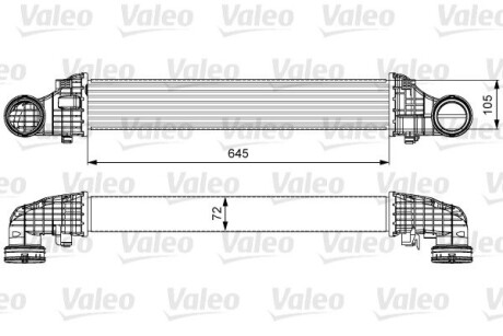 Радіатор наддуву VALEO 818606