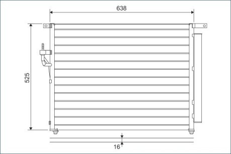 Радіатор кондиціонера VALEO 822603