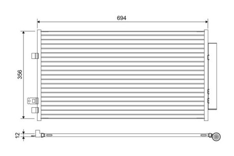 Радіатор кондиціонера VALEO 822638