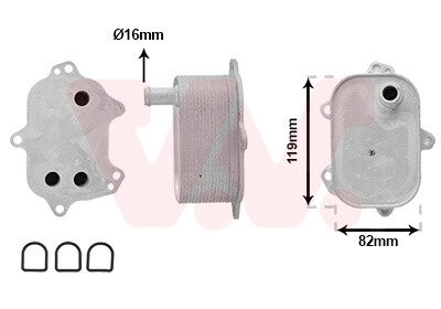 Радіатор масляний AUDI Q5 09/12 > 17 VAN WEZEL 03013710 (фото 1)