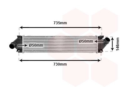 Інтеркулер FORD MONDEO/ VOLVO S60 10/10 > 18 VAN WEZEL 18004480