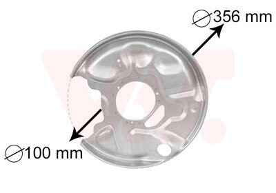 Отражатель, диск тормозного механизма VAN WEZEL 3029373