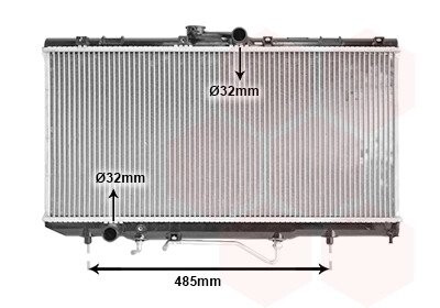 Радиатор, охлаждения дивгателя VAN WEZEL 53002146