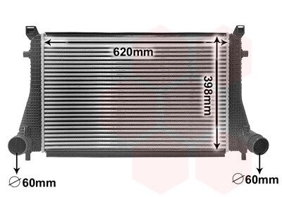 Радіатор інтеркулера VAN WEZEL 58014702