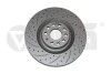 Диск тормозной передний Skoda Superb (08-13)/VW Golf (06-13),Passat (06-11) перфорированный (Geomet) VIKA 66151717001 (фото 1)